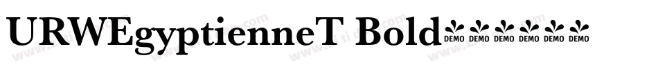 URWEgyptienneT Bold字体转换